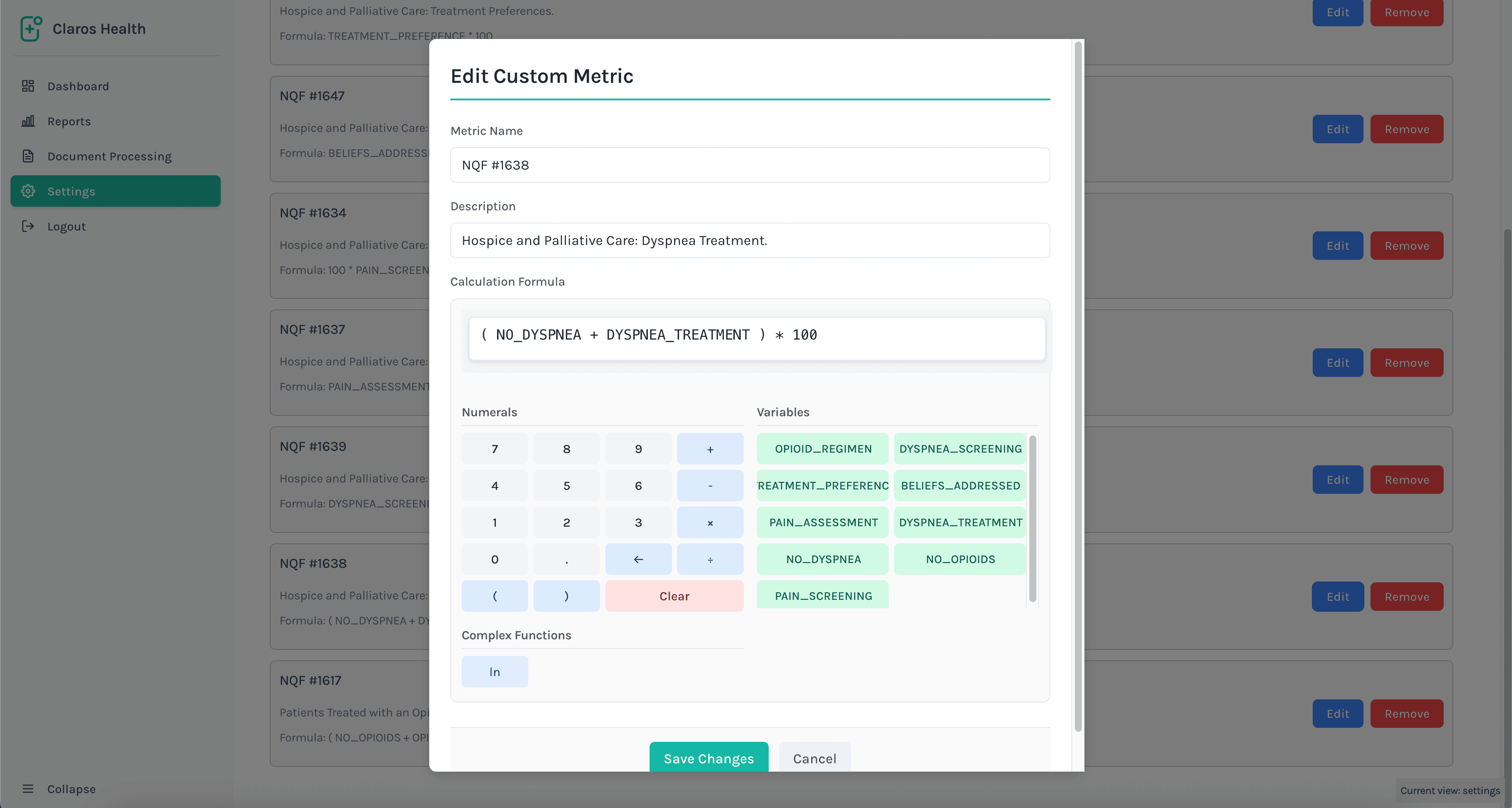 Custom Variables Builder Interface